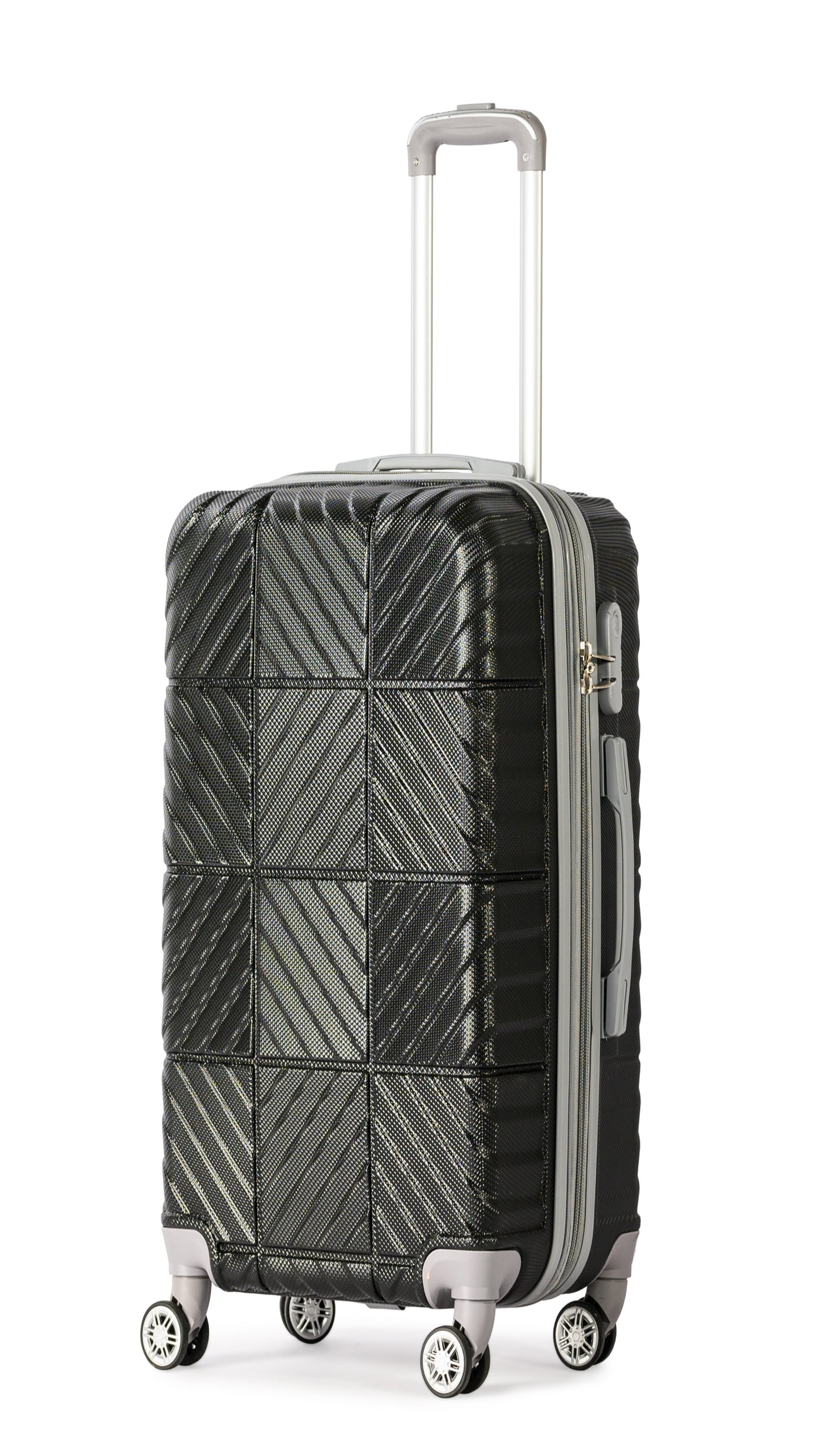 PETRA -Complete Luggage Set 4 Piece -ABS(Black)