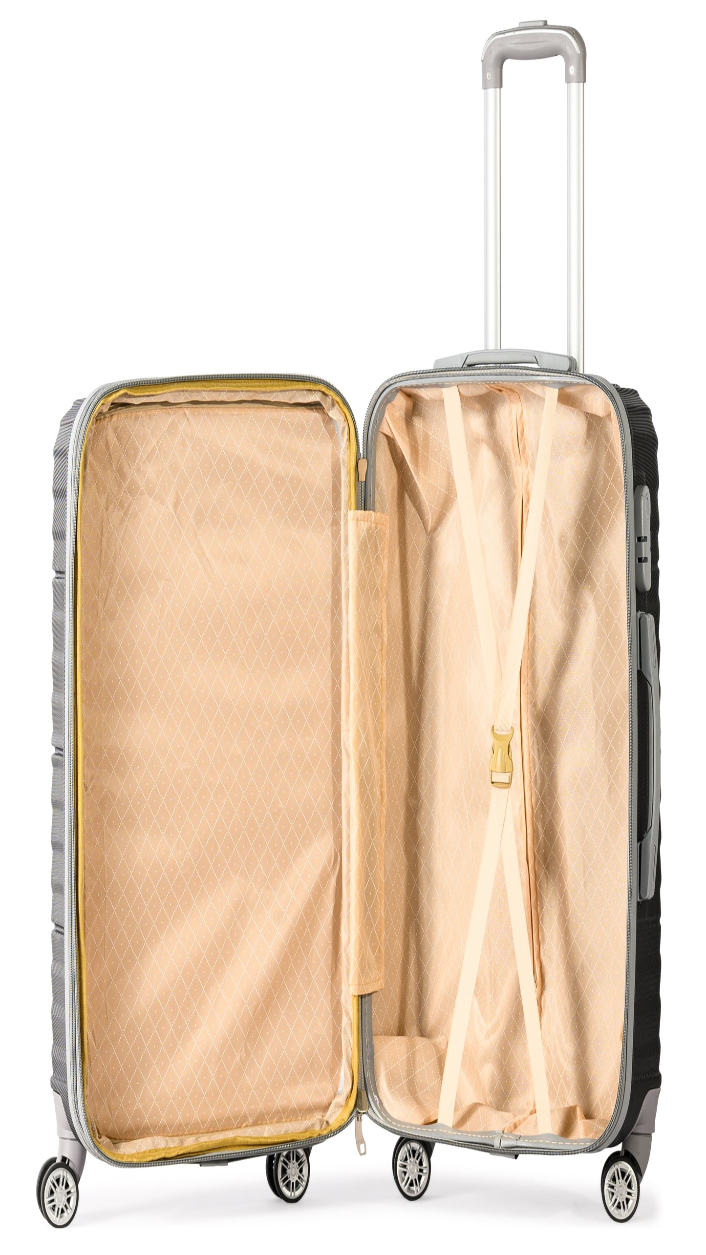 PETRA -Complete Luggage Set 4 Piece -ABS(Black)