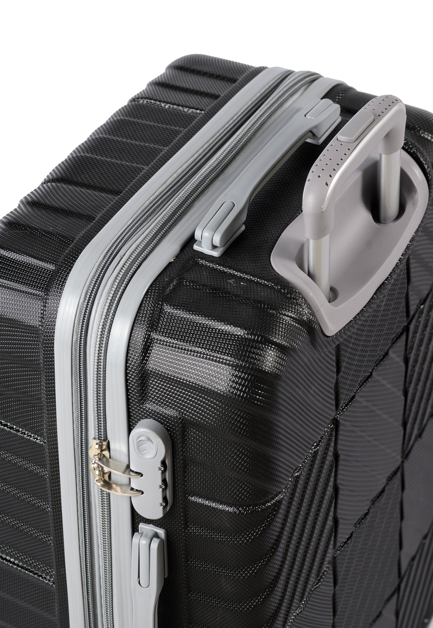 PETRA -Complete Luggage Set 4 Piece -ABS(Black)