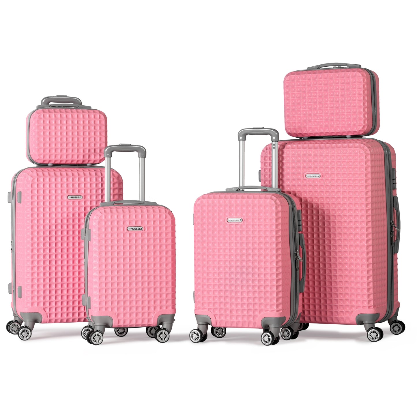 PETRONAS -Complete Luggage Set 6 Piece -ABS(Pink)
