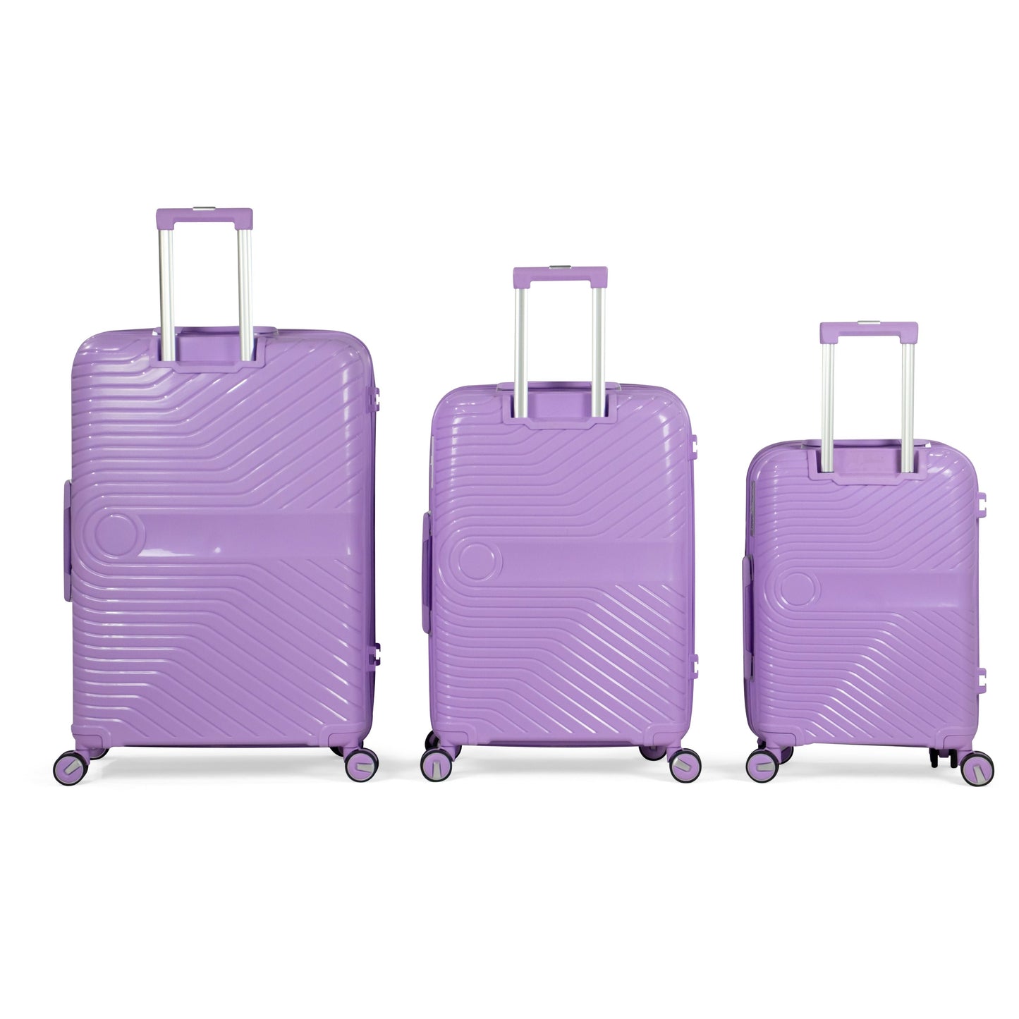 TAJ- Comlpete Luggage Set 3 Piece -UNBREAKABLE PP(purple)