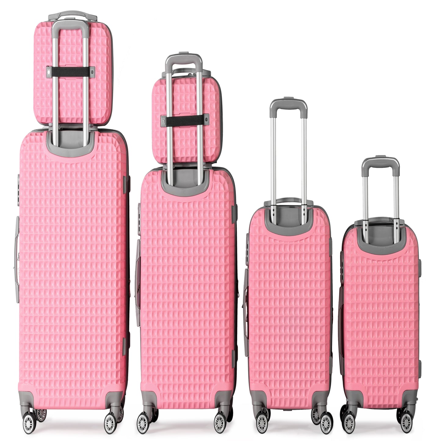 PETRONAS -Complete Luggage Set 6 Piece -ABS(Pink)