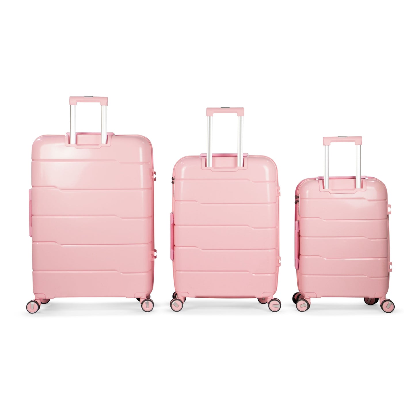 KILIMANJARO - Complete Luggage Set 3 Piece -UNBREAKABLE PP(Pink)