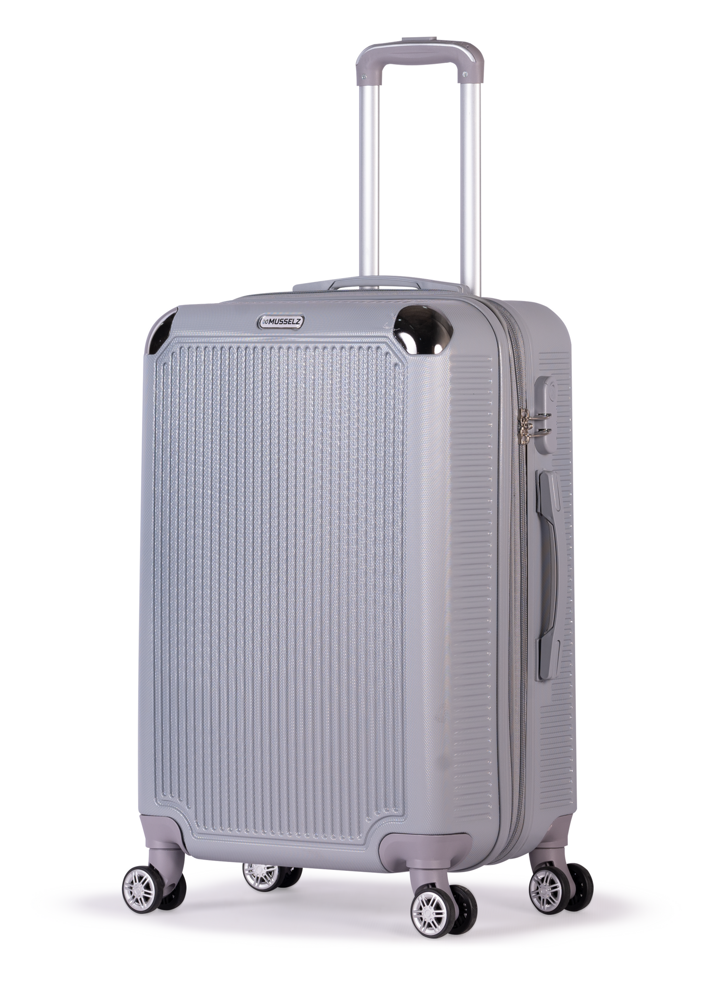 ALCTRAZ -Complete Luggage Set 3 Piece -ABS(Silver)