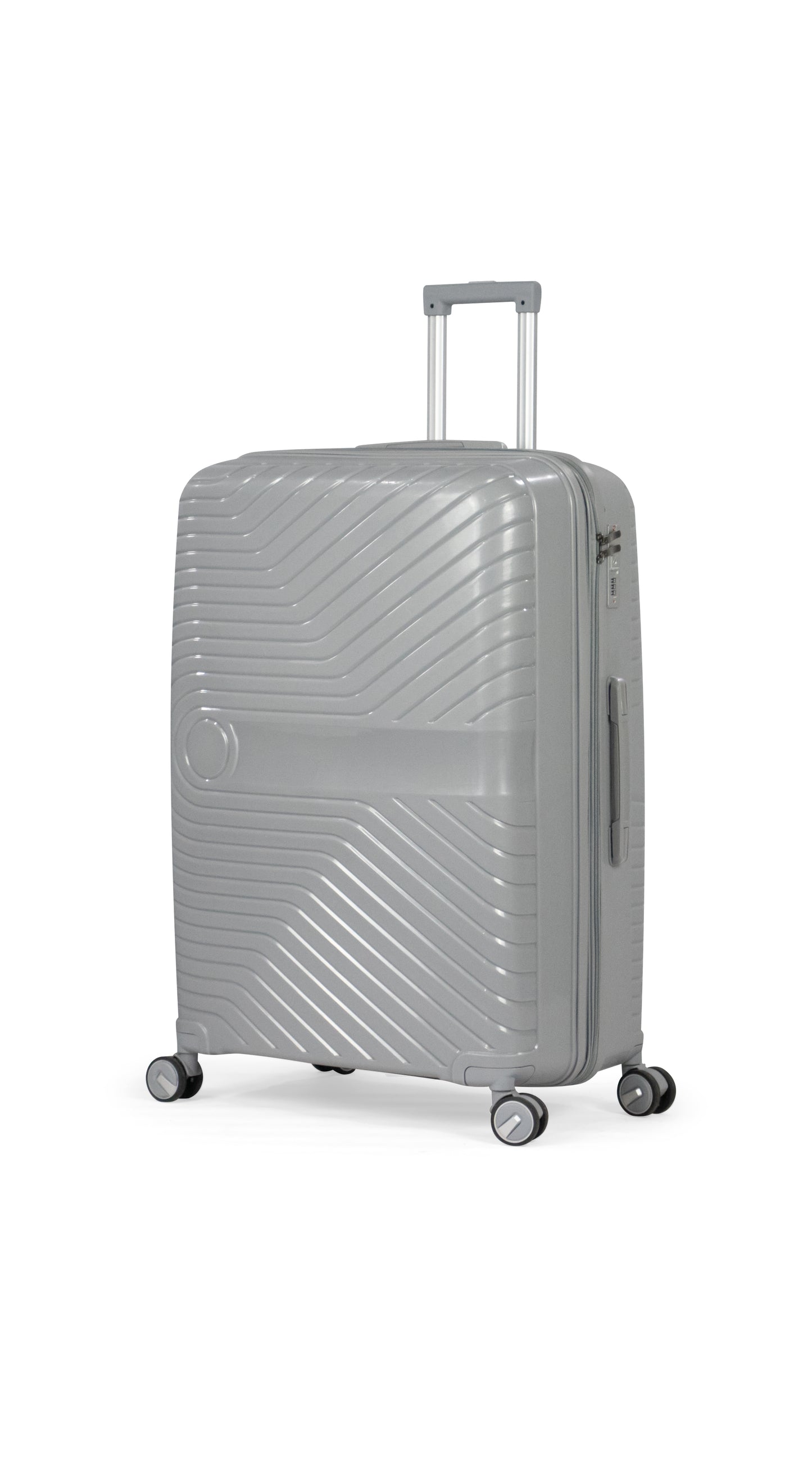 TAJ- Comlpete Luggage Set 3 Piece -UNBREAKABLE PP(Silver)