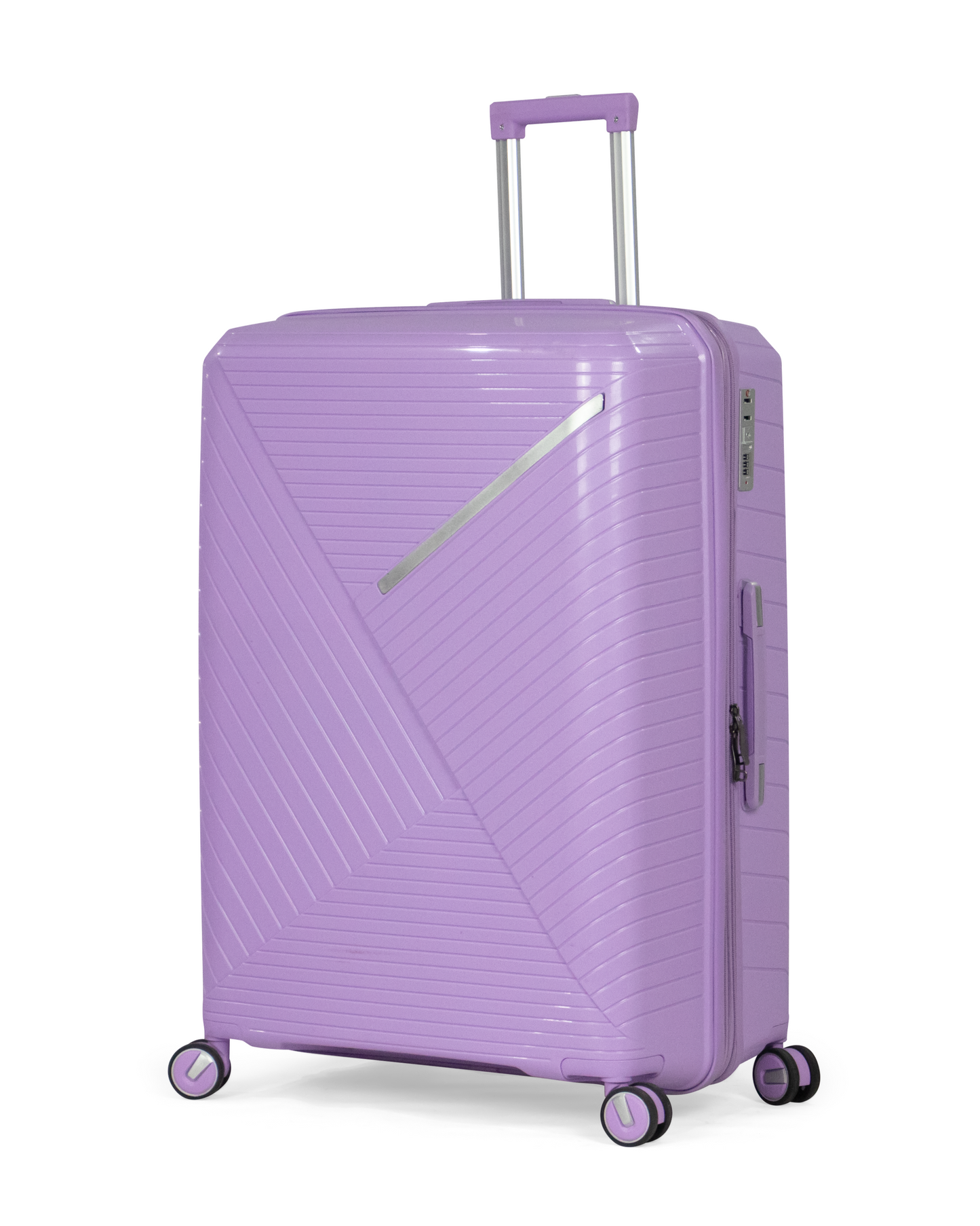 PYRAMID - Comlpete Luggage Set 3 Piece -UNBREAKABLE PP(purple)