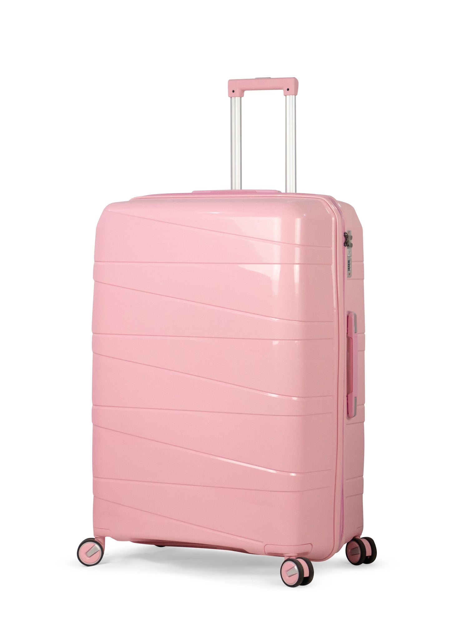 MORTIZ - Comlpete Luggage Set 3 Piece -UNBREAKABLE PP(Pink)