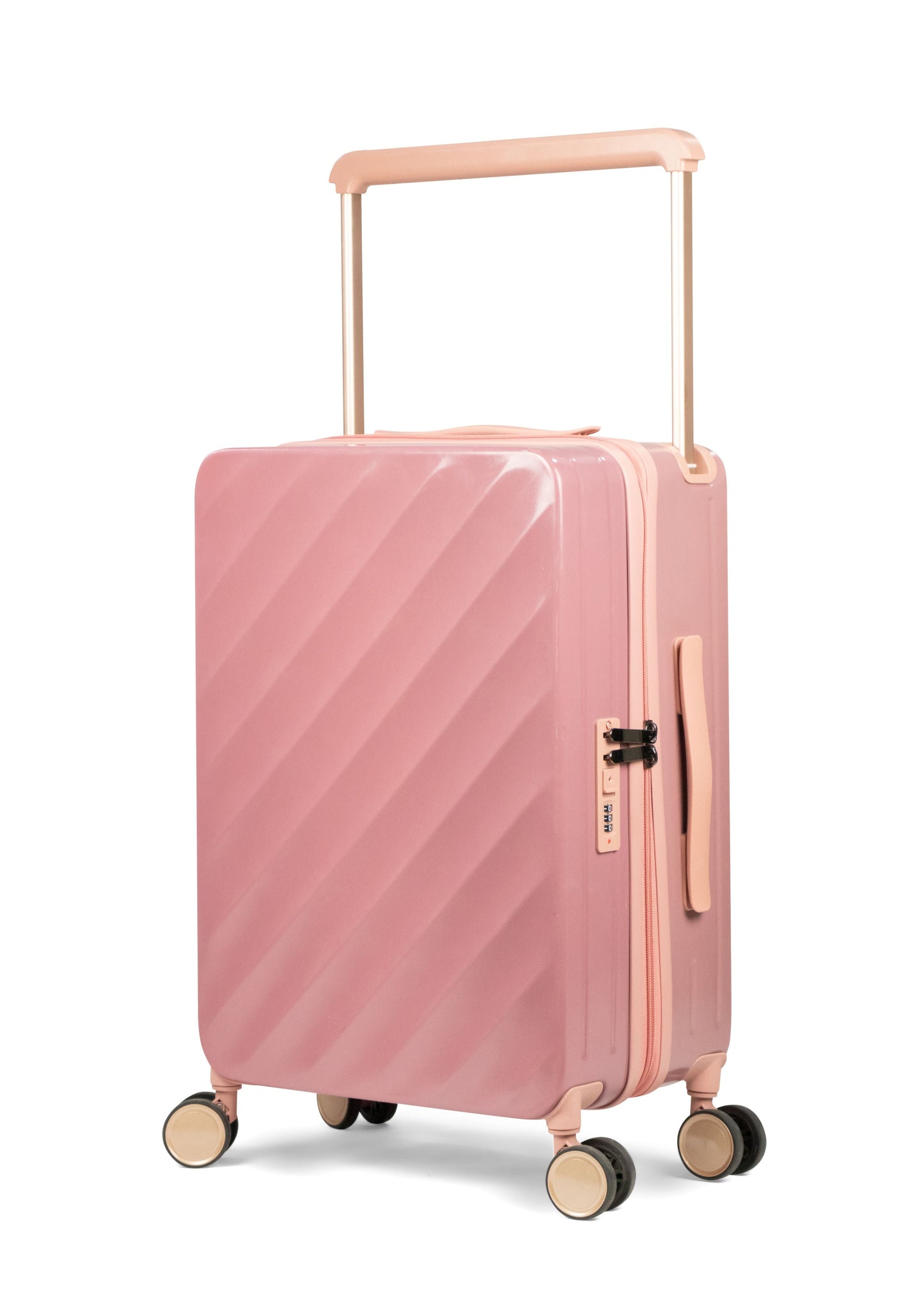 HAVANA -Wide Trolley Complete Luggage Set 2 Pieces - PC(Rose gold)