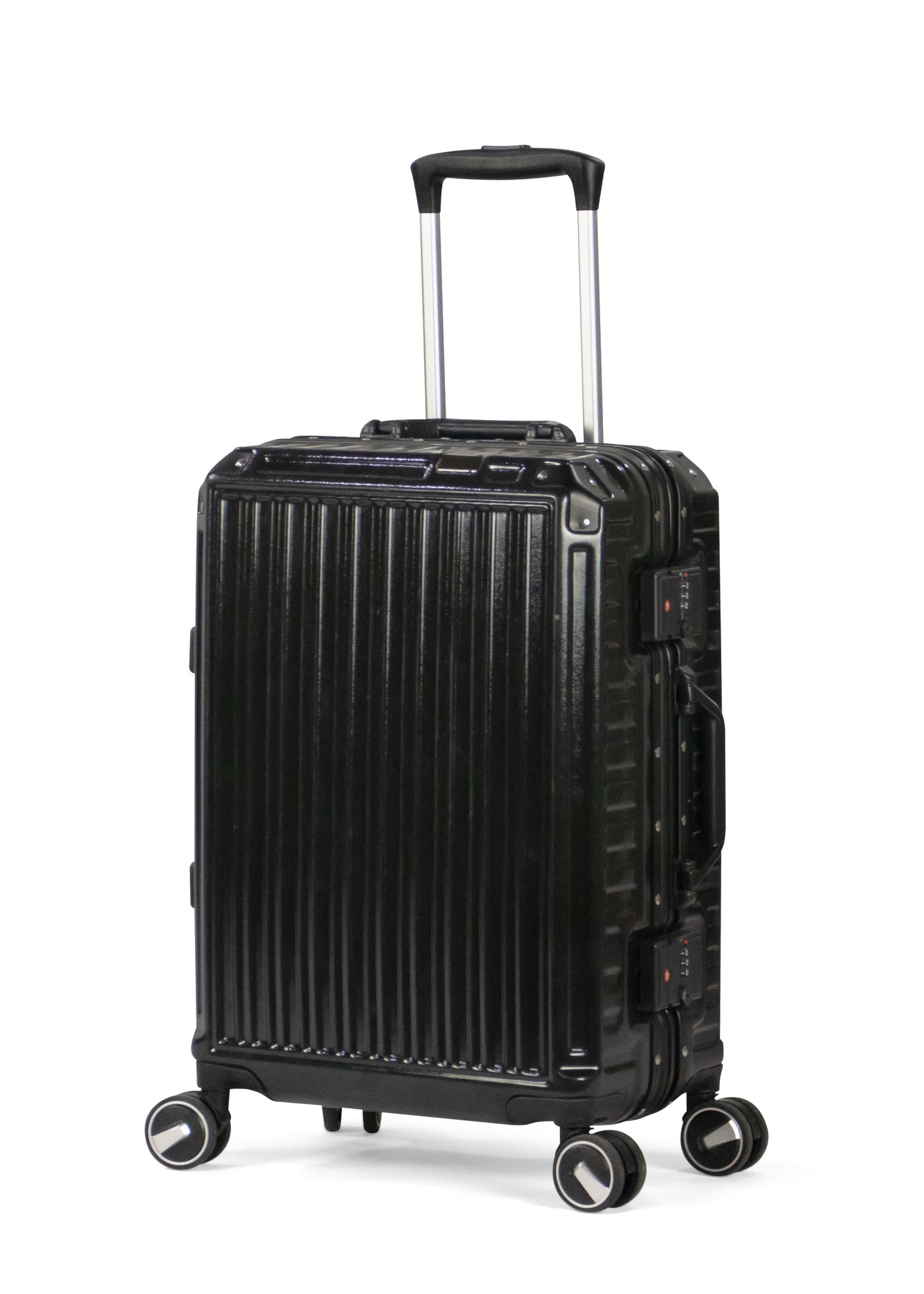 TEMPLE -PREMIUM ALUMINIUM FRAME Complete Luggage Set 3 Piece -PC(Black)