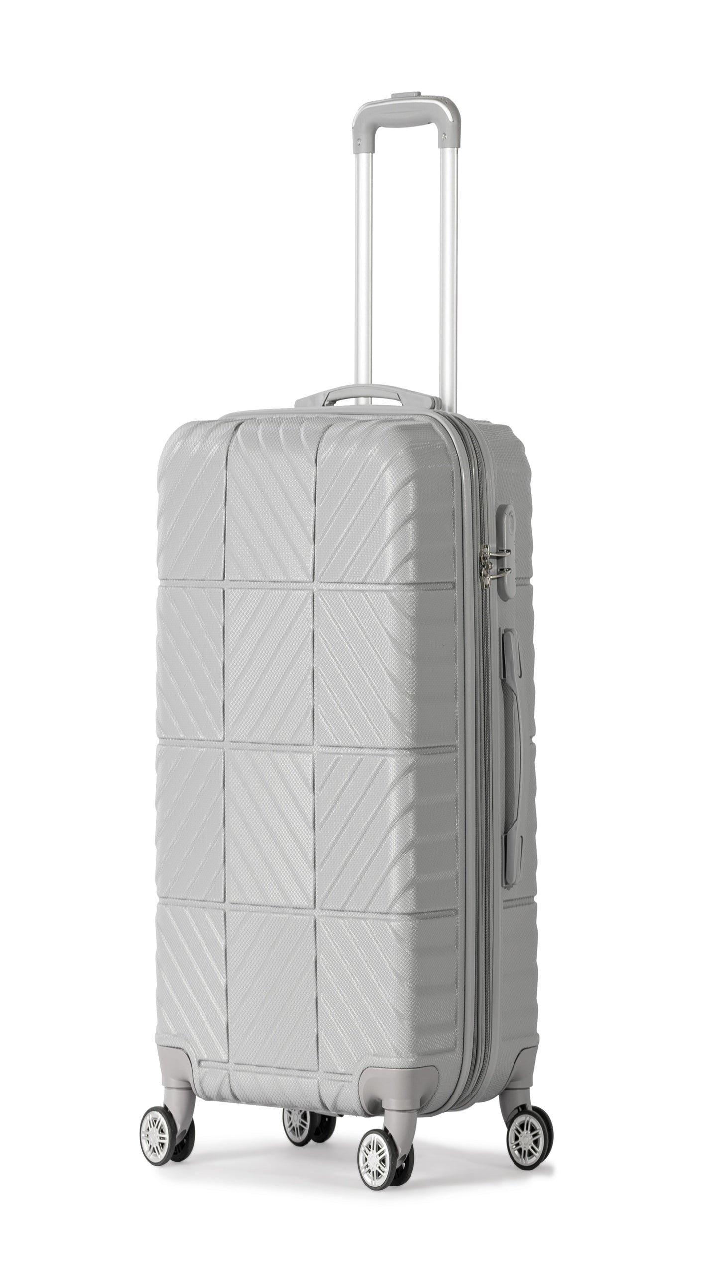 PETRA -Complete Luggage Set 4 Piece -ABS(Silver)