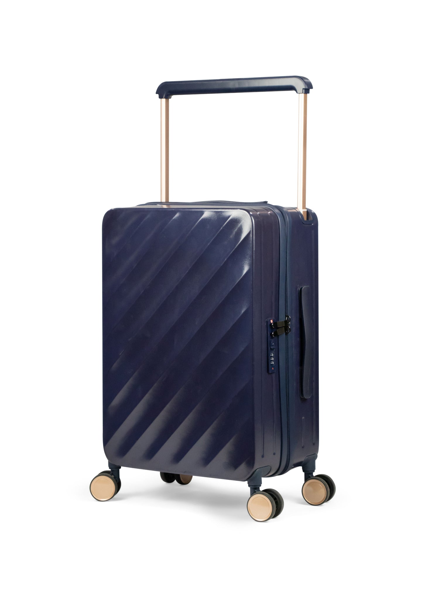 HAVANA -Wide Trolley Complete Luggage Set 2 Pieces - PC (Navy Blue)