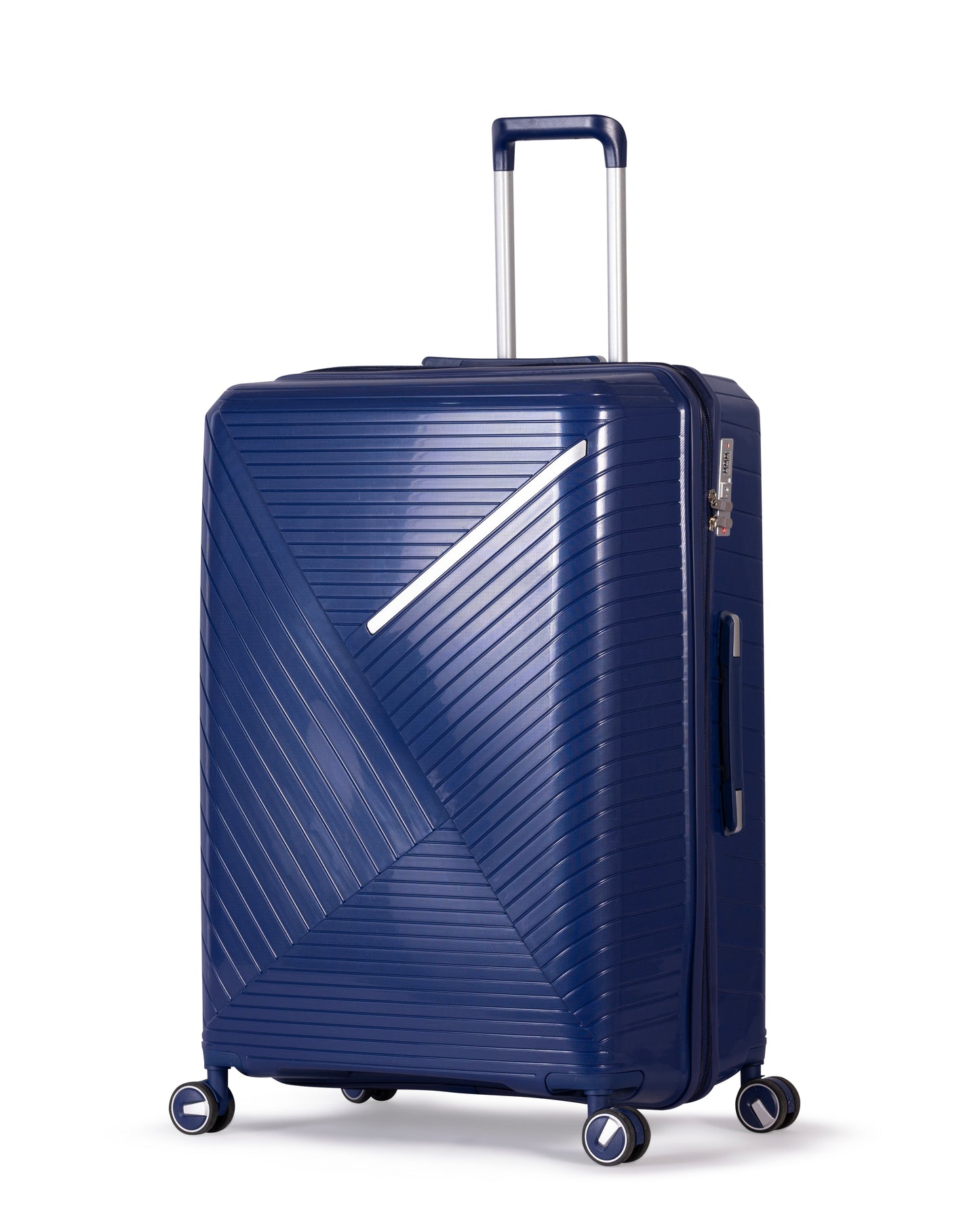 PYRAMID - Comlpete Luggage Set 3 Piece -UNBREAKABLE PP(Blue)