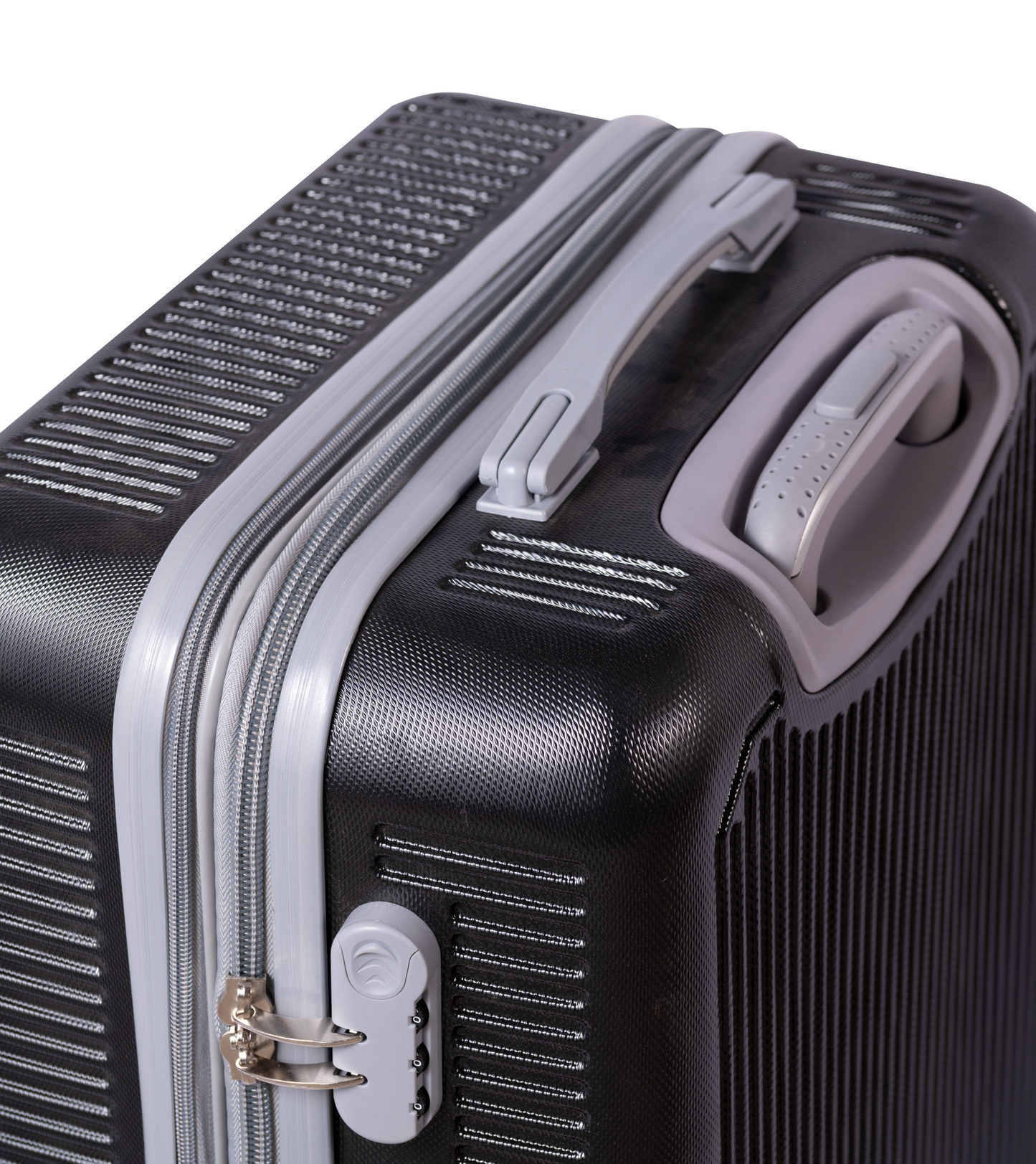 ALCTRAZ -Complete Luggage Set 3 Piece -ABS(Black)