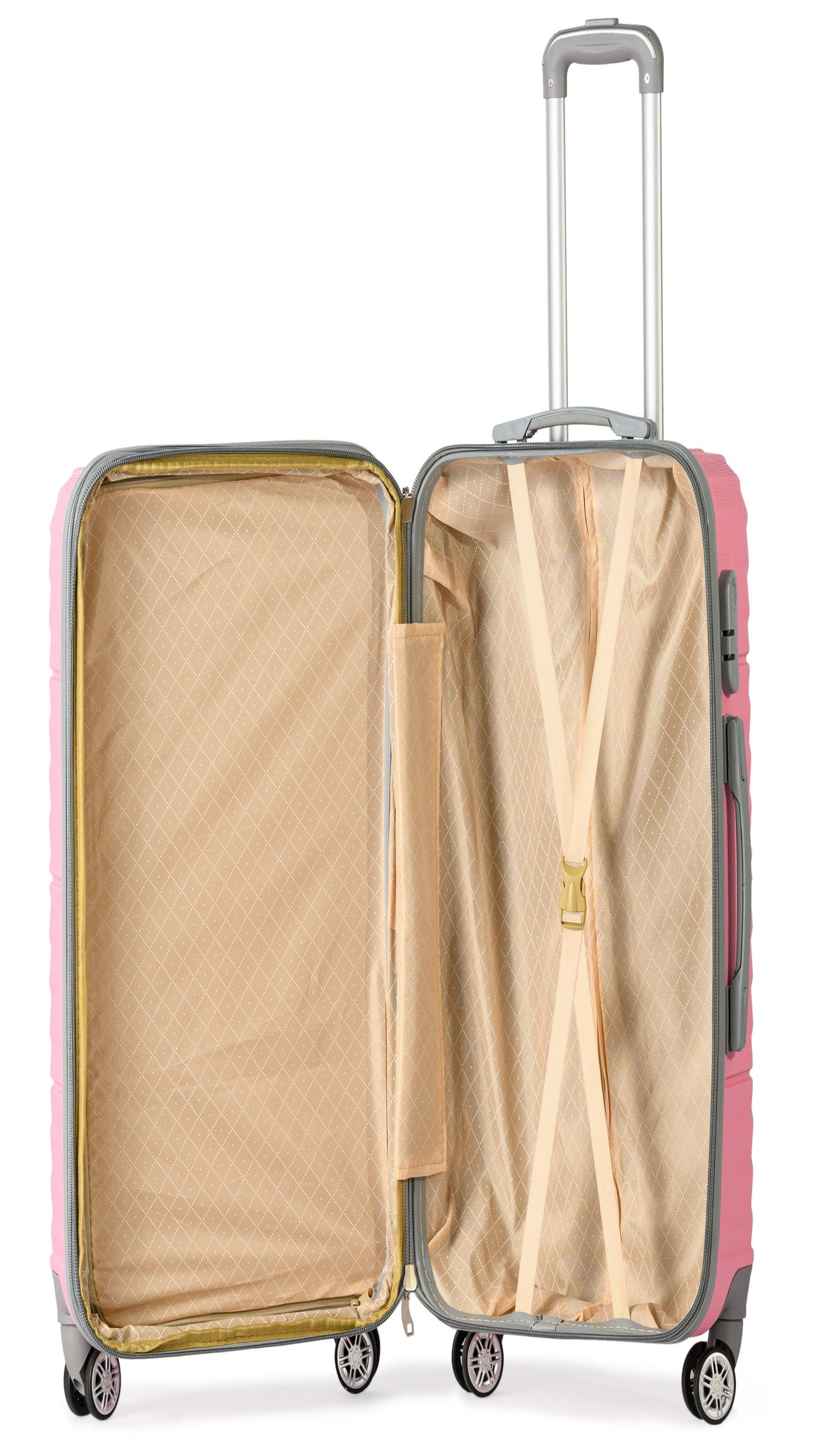 PETRA -Complete Luggage Set 4 Piece -ABS(Pink)