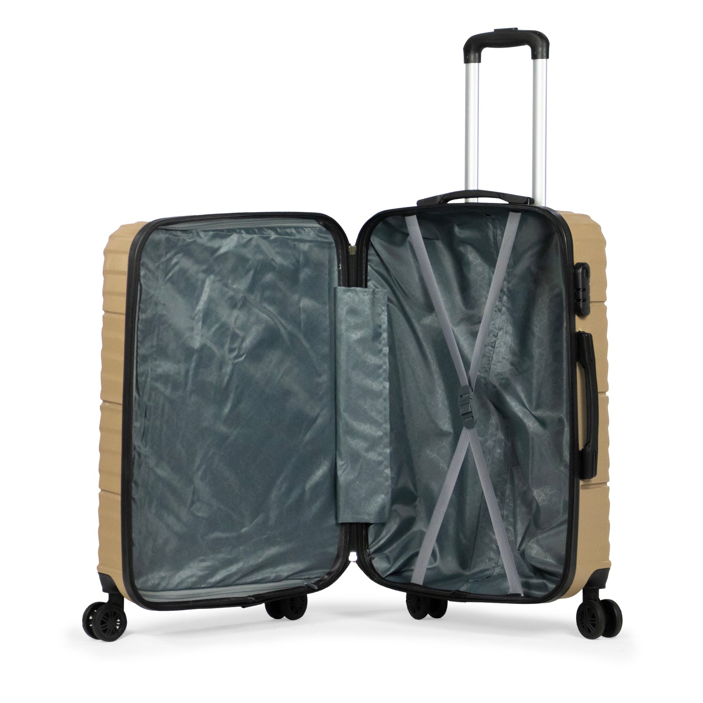 RUM -Complete Luggage Set 3 Piece -ABS (Gold)