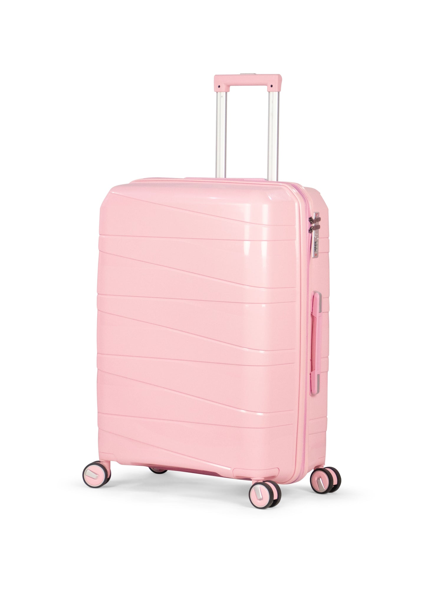 MORTIZ - Comlpete Luggage Set 3 Piece -UNBREAKABLE PP(Pink)