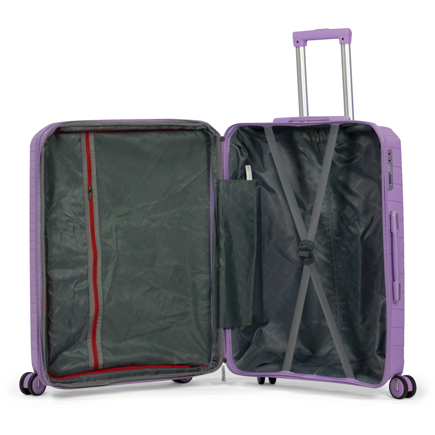 PYRAMID - Comlpete Luggage Set 3 Piece -UNBREAKABLE PP(purple)