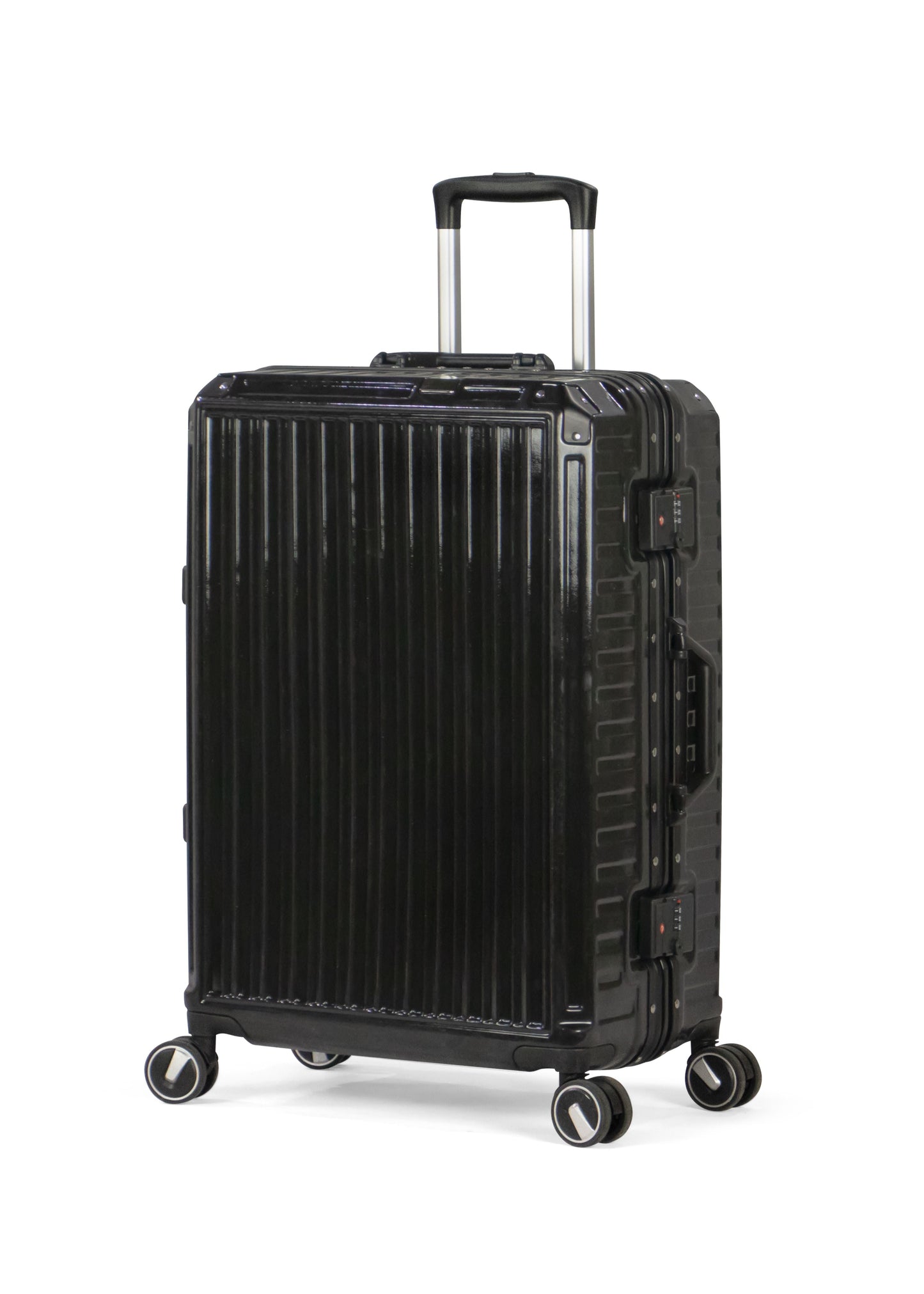 TEMPLE -PREMIUM ALUMINIUM FRAME Complete Luggage Set 3 Piece -PC(Black)