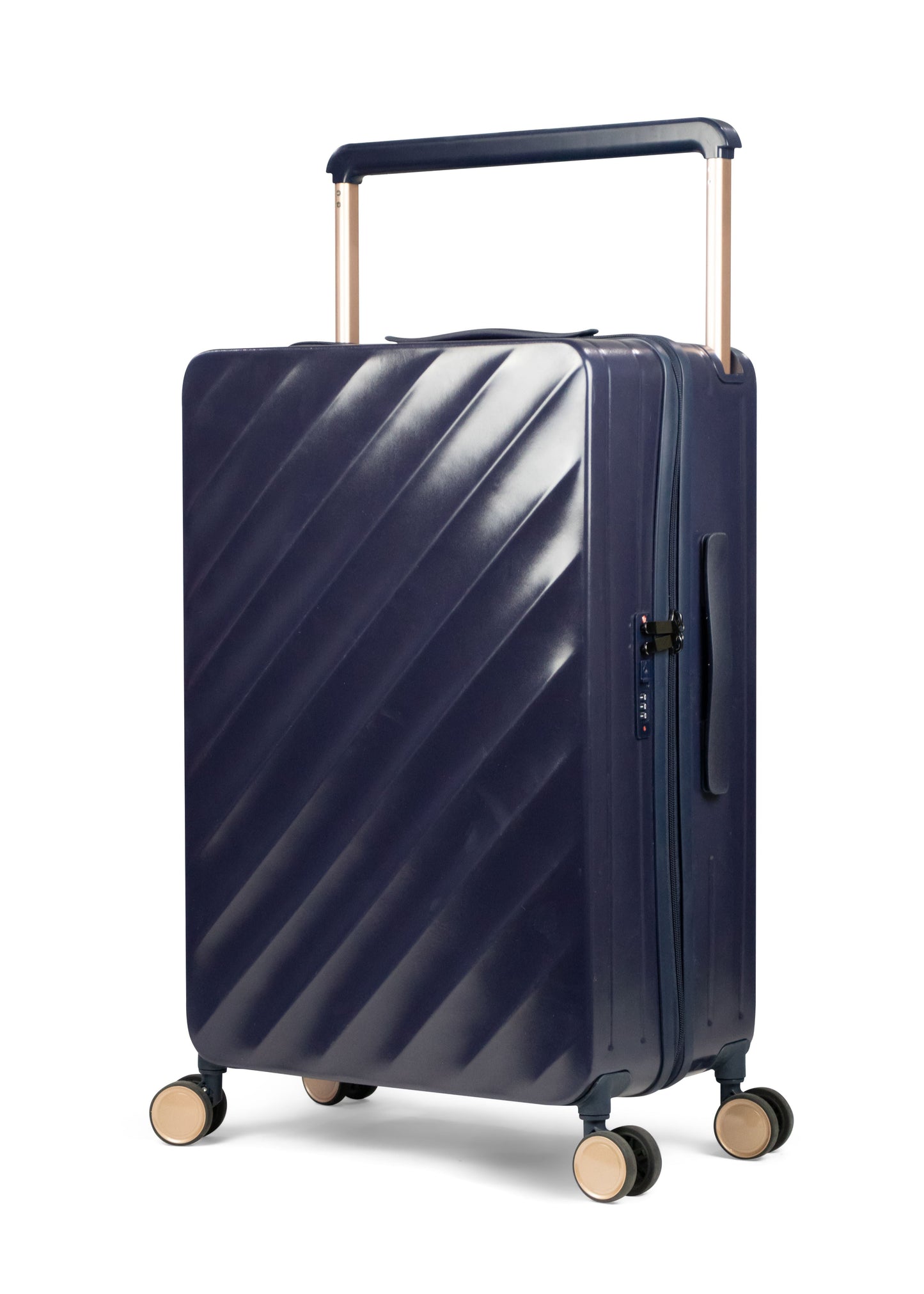 HAVANA -Wide Trolley Complete Luggage Set 2 Pieces - PC (Navy Blue)