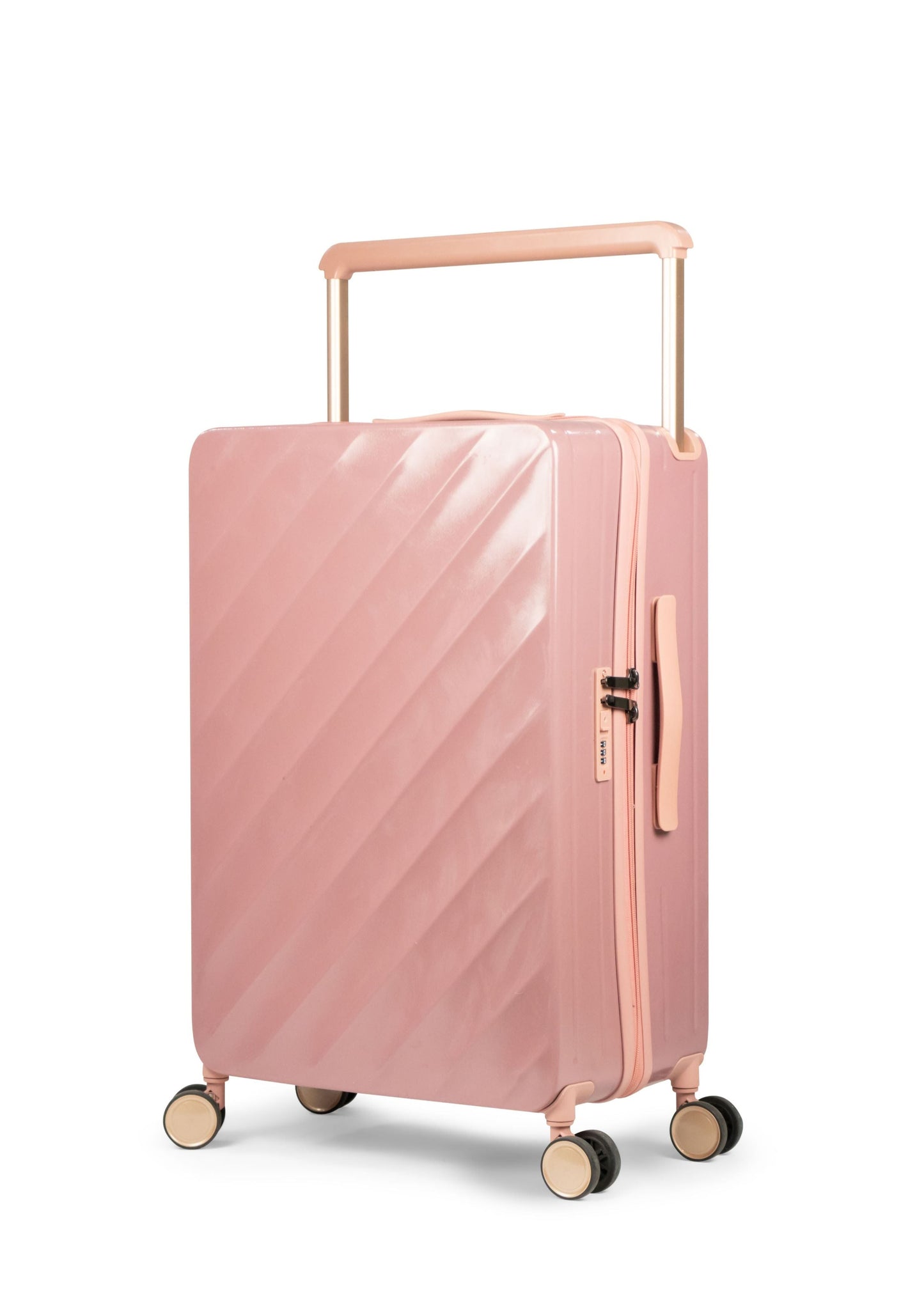 HAVANA -Wide Trolley Complete Luggage Set 2 Pieces - PC(Rose gold)