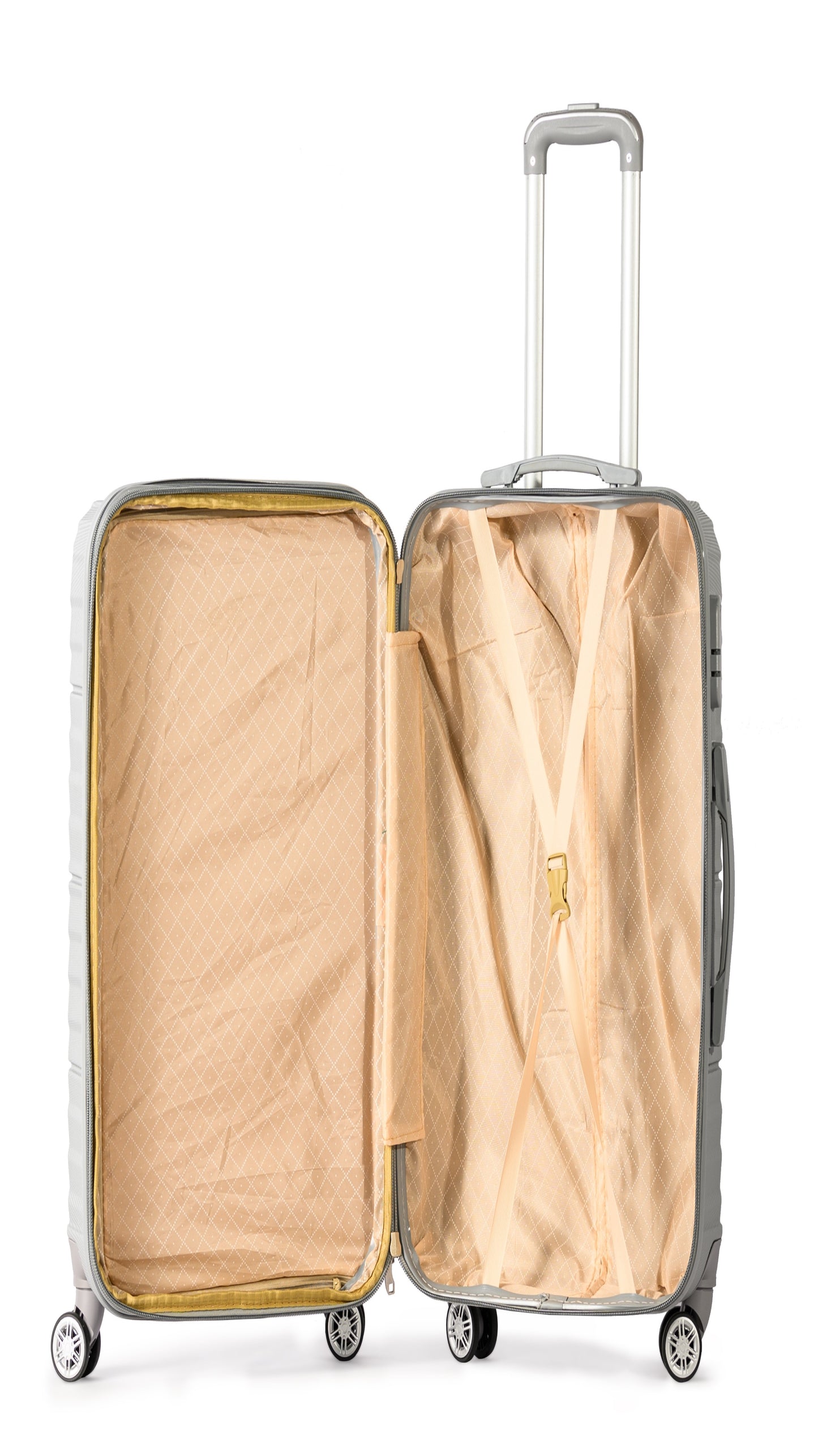 PETRA -Complete Luggage Set 4 Piece -ABS(Silver)