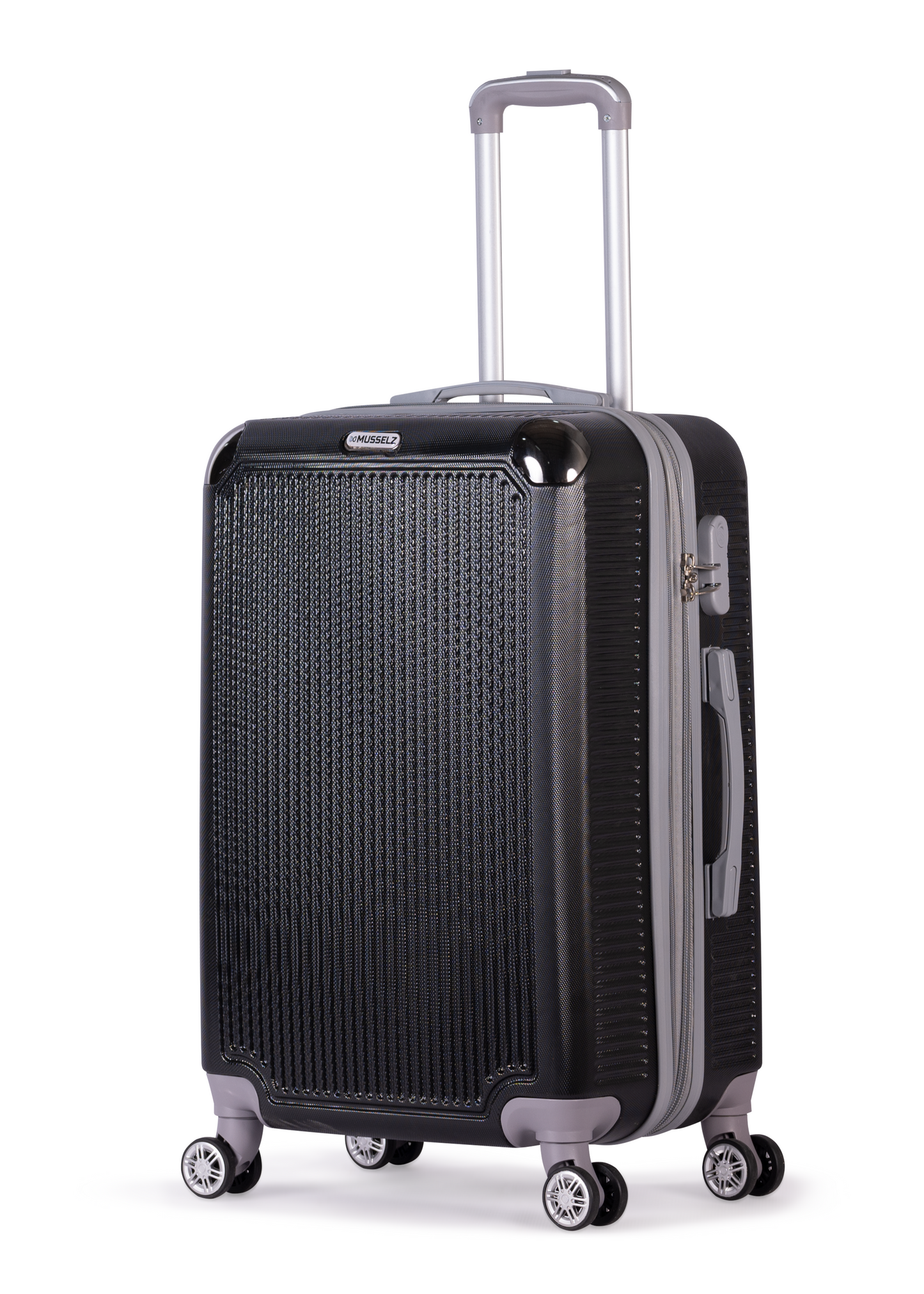 ALCTRAZ -Complete Luggage Set 3 Piece -ABS(Black)