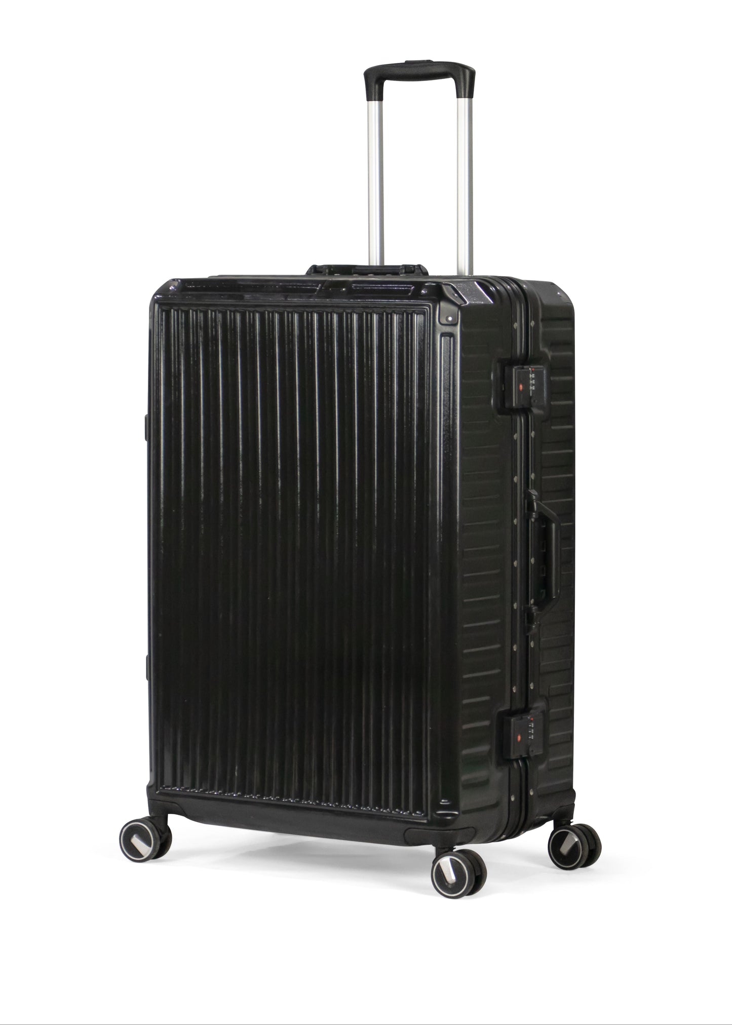 TEMPLE -PREMIUM ALUMINIUM FRAME Complete Luggage Set 3 Piece -PC(Black)