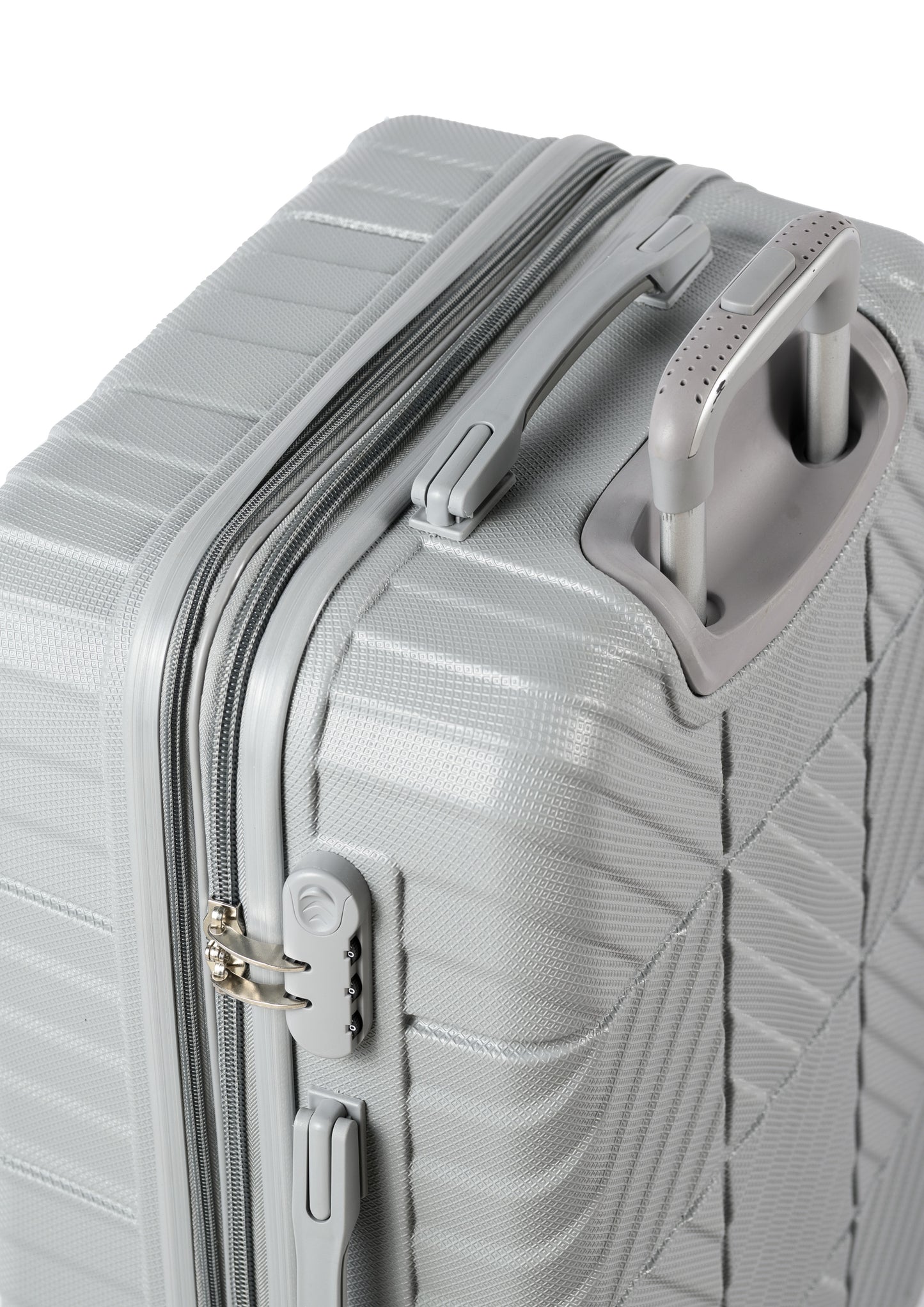 PETRA -Complete Luggage Set 4 Piece -ABS(Silver)