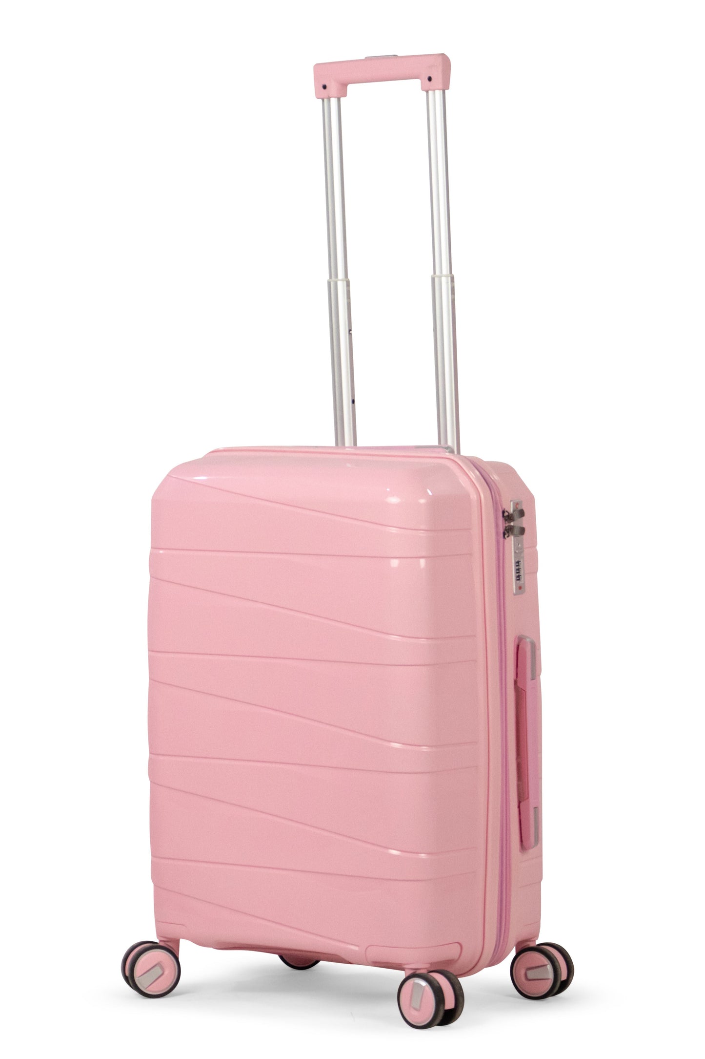 MORTIZ - Comlpete Luggage Set 3 Piece -UNBREAKABLE PP(Pink)