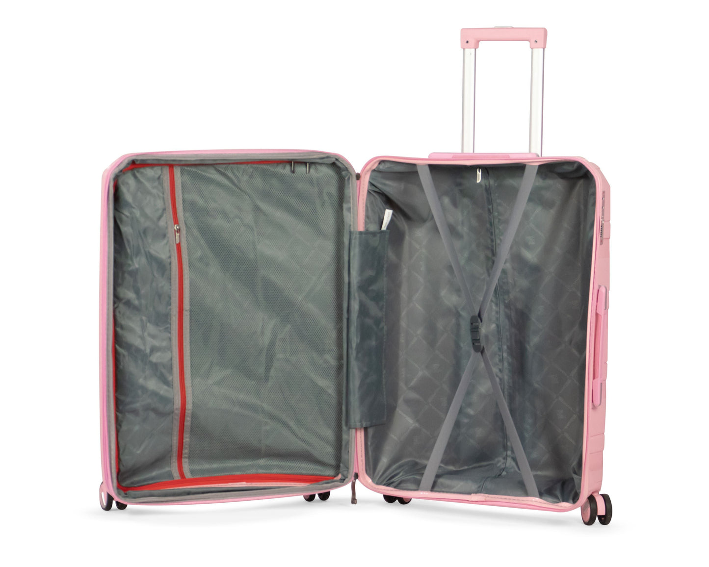 MORTIZ - Comlpete Luggage Set 3 Piece -UNBREAKABLE PP(Pink)
