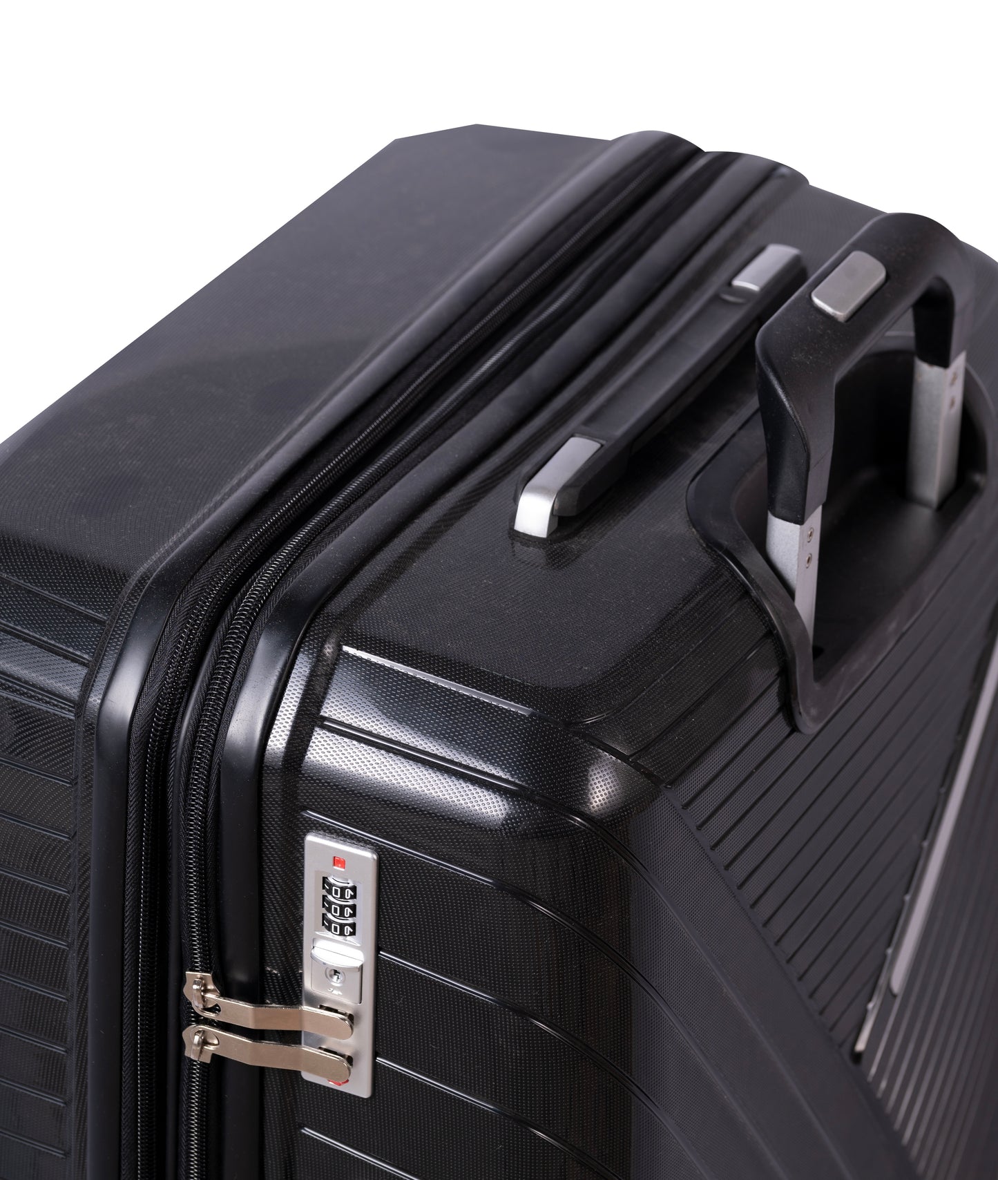 PYRAMID - Comlpete Luggage Set 3 Piece -UNBREAKABLE PP(Black)