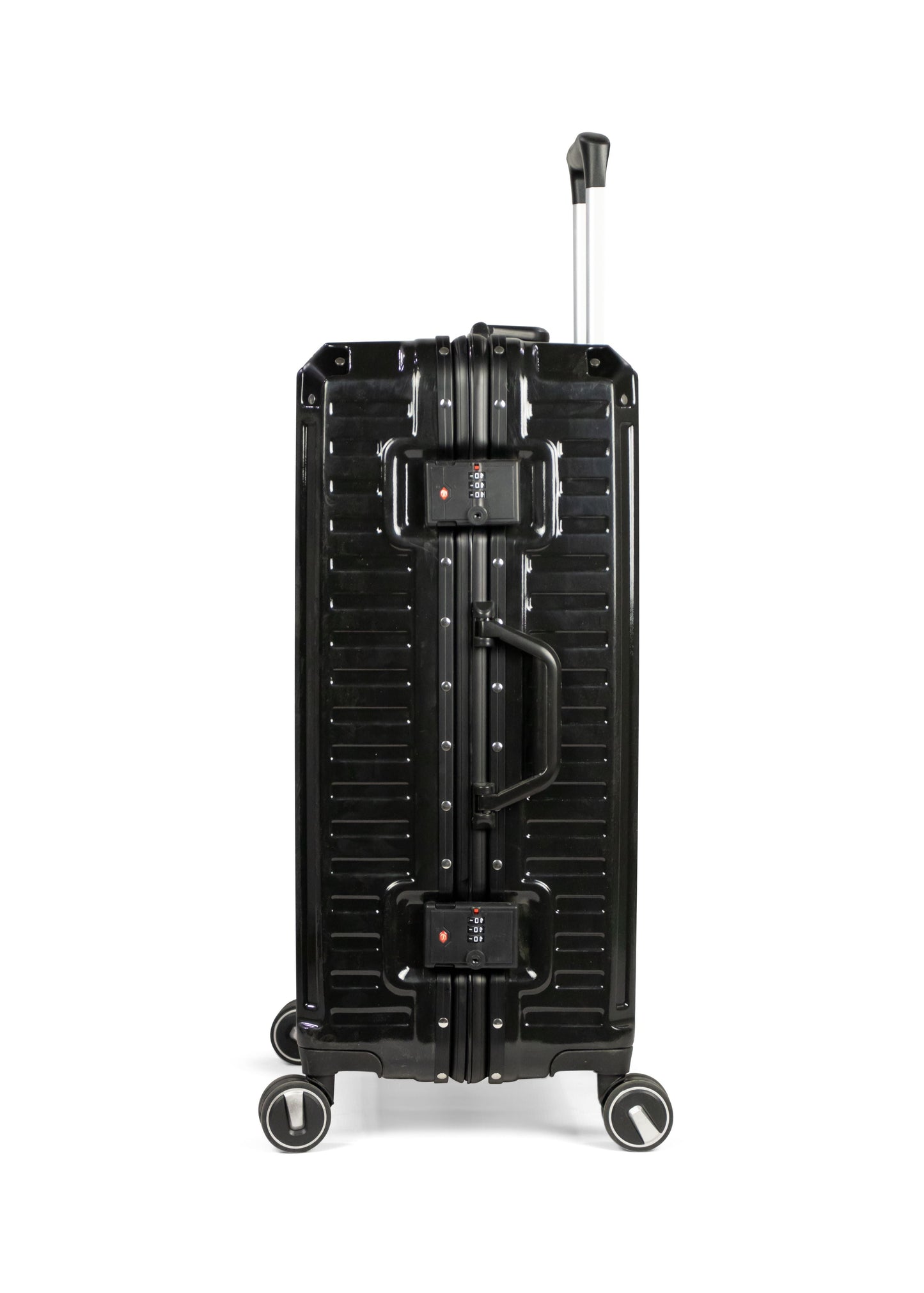 TEMPLE -PREMIUM ALUMINIUM FRAME Complete Luggage Set 3 Piece -PC(Black)