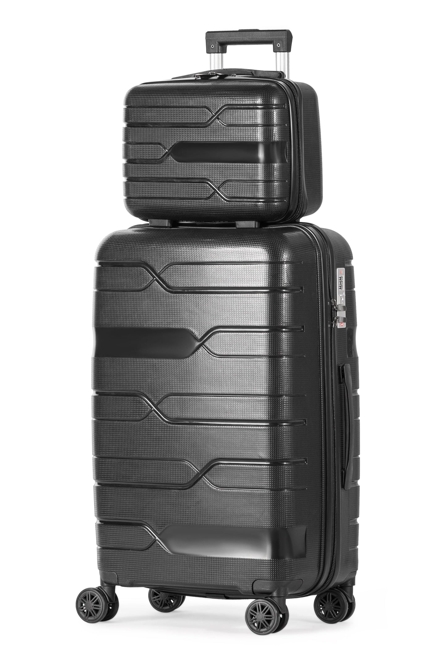 SPHINX - Complete Luggage Set 5 Piece -UNBREAKABLE PP(Black)