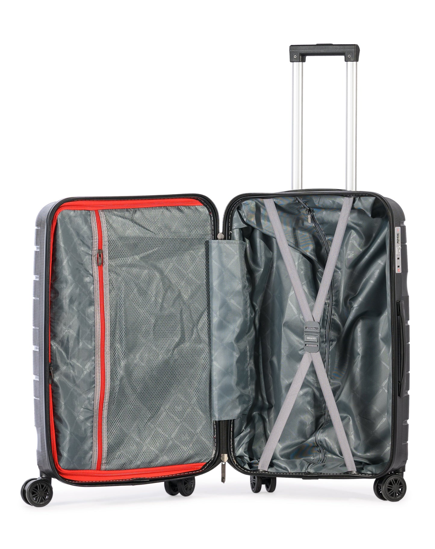SPHINX - Complete Luggage Set 5 Piece -UNBREAKABLE PP(Black)