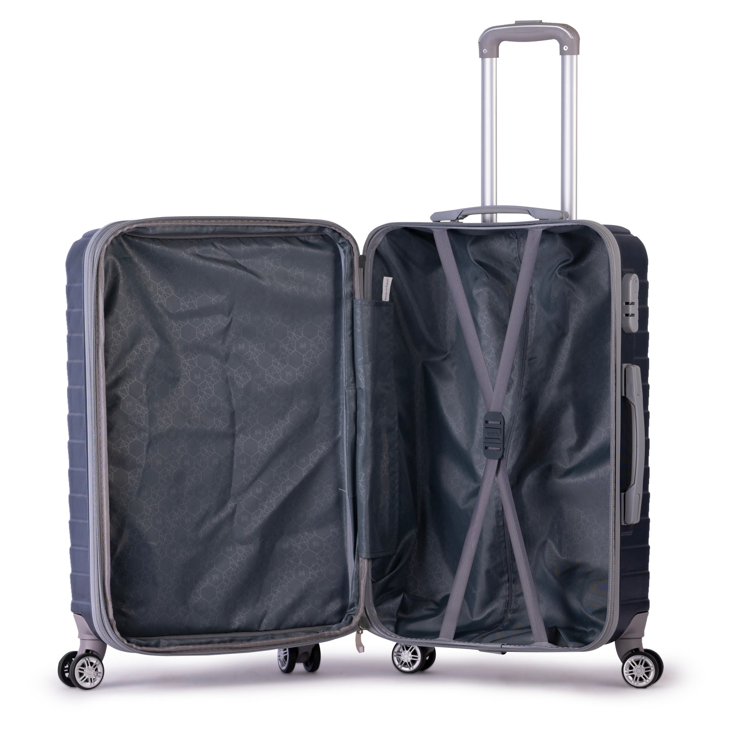 LOUVRE -Complete Luggage Set 3 Piece -ABS(Blue)