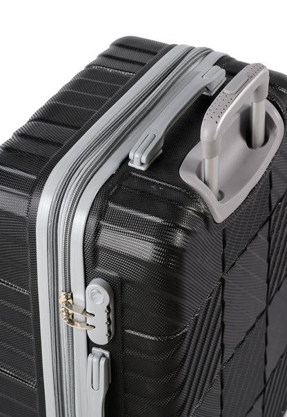PETRA -Complete Luggage Set 4 Piece -ABS(Black)