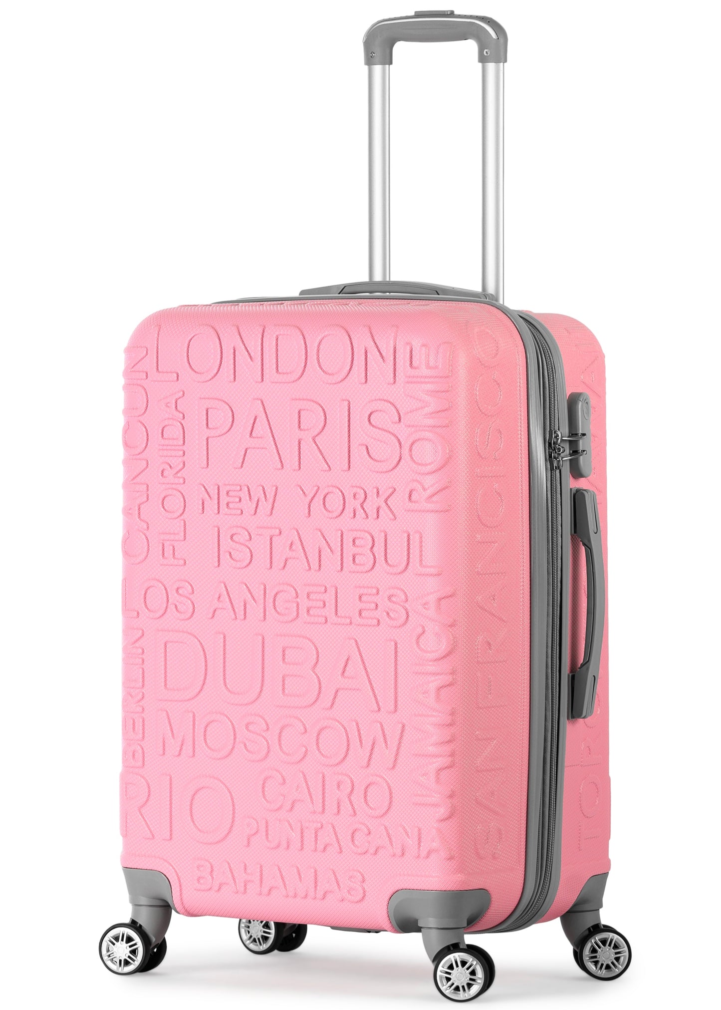 RIO -Complete Luggage Set 3 Piece -ABS(Pink)