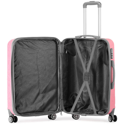 RIO -Complete Luggage Set 3 Piece -ABS(Pink)