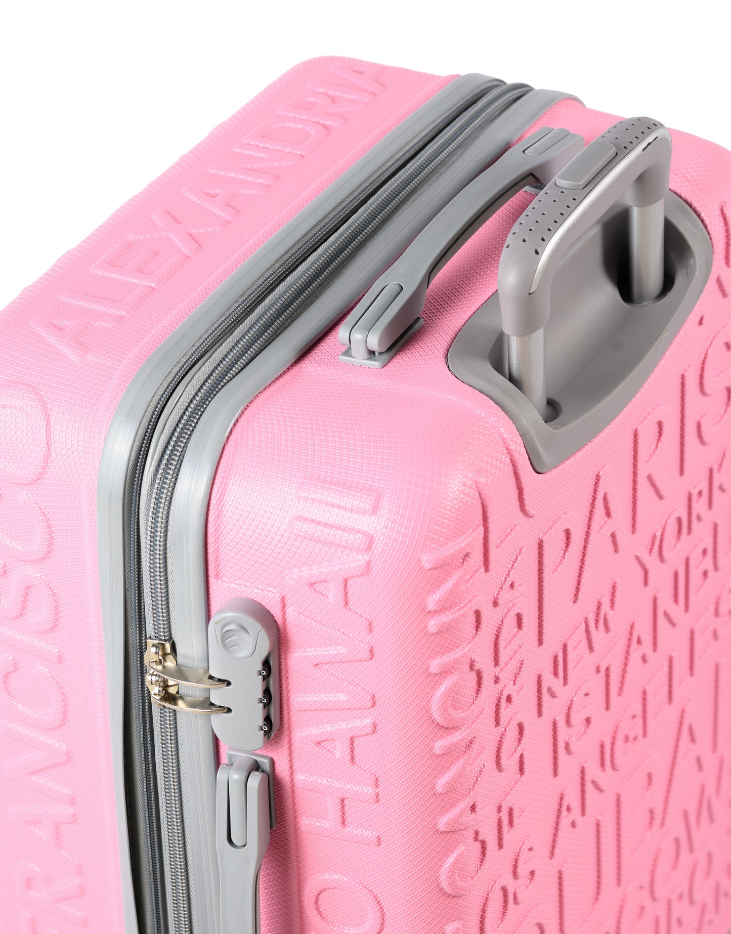 RIO -Complete Luggage Set 3 Piece -ABS(Pink)