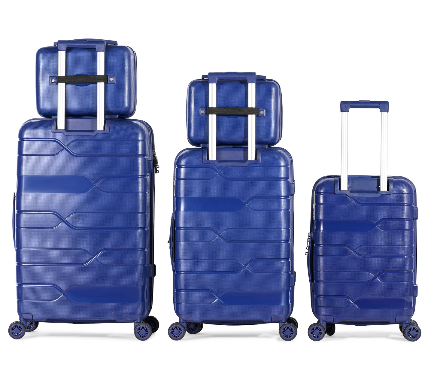 SPHINX - Complete Luggage Set 5 Piece -UNBREAKABLE PP(Blue)