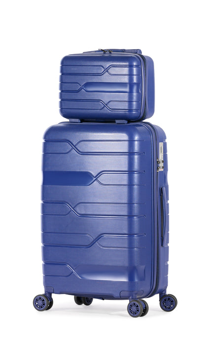 SPHINX - Complete Luggage Set 5 Piece -UNBREAKABLE PP(Blue)