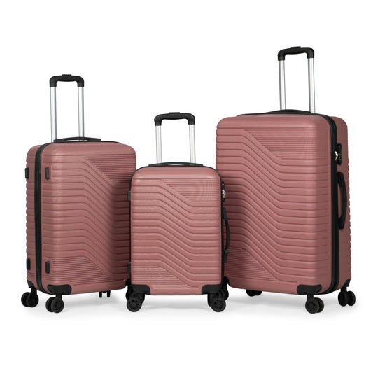 SINTRA -Complete Luggage Set 3 Piece -ABS(Rose gold)