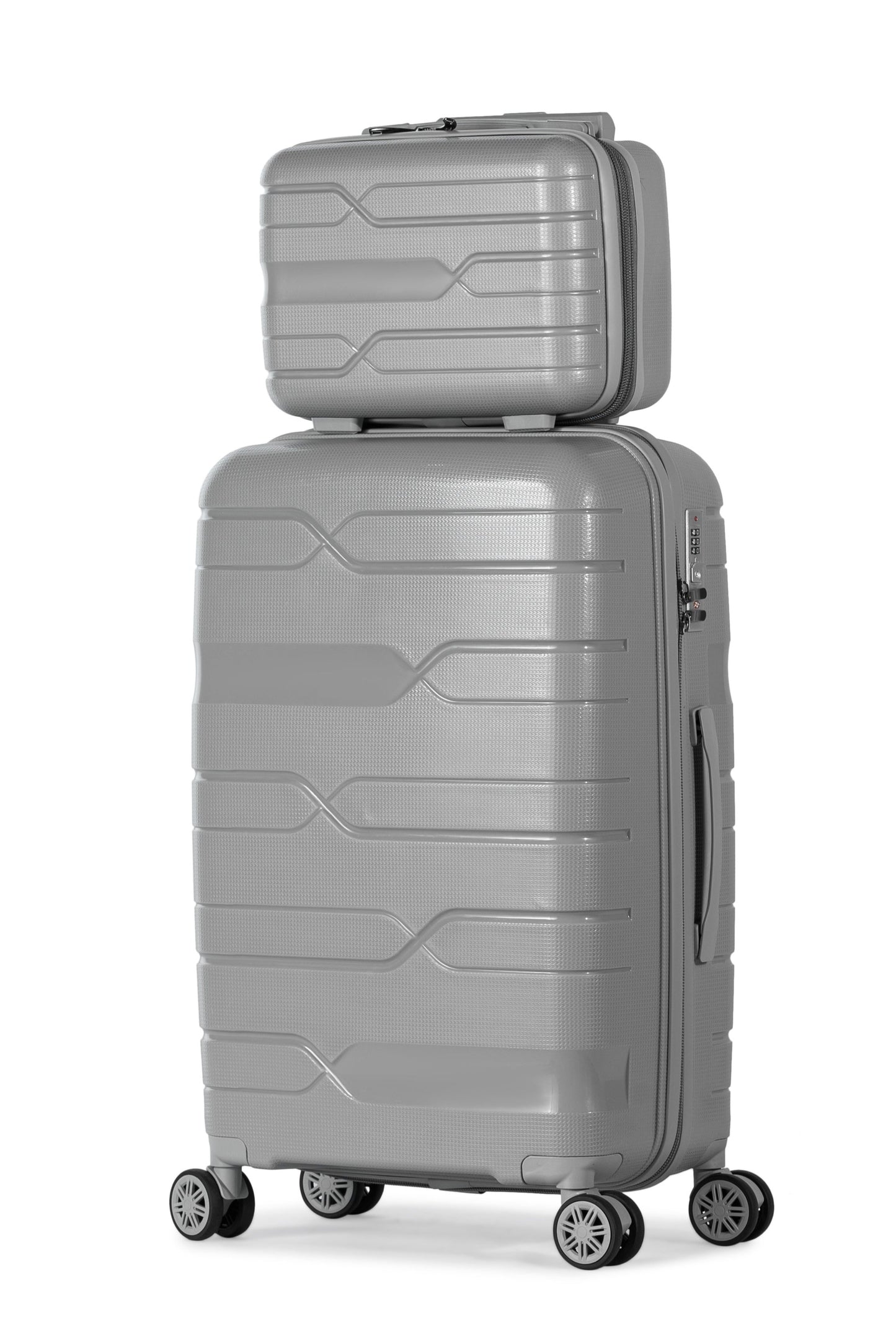 SPHINX - Complete Luggage Set 5 Piece -UNBREAKABLE PP(Silver)