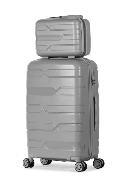 SPHINX - Complete Luggage Set 5 Piece -UNBREAKABLE PP(Silver)