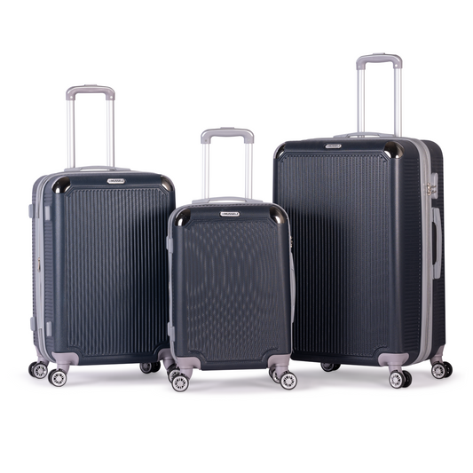 ALCTRAZ -Complete Luggage Set 3 Piece -ABS(Blue)