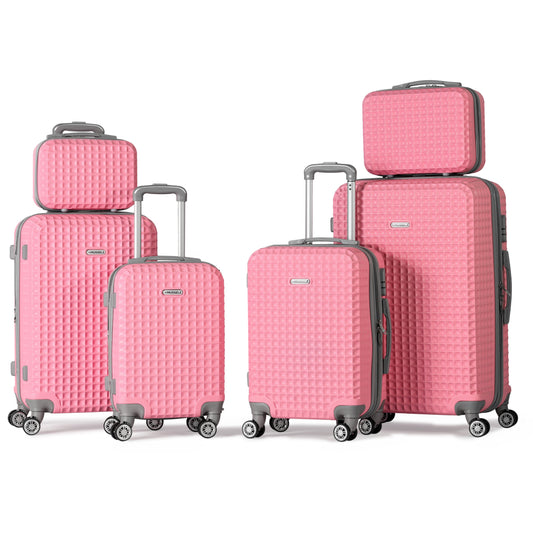 PETRONAS -Complete Luggage Set 6 Piece -ABS(Pink)