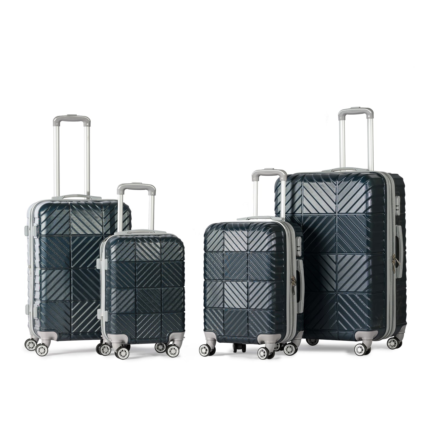 PETRA -Complete Luggage Set 4 Piece -ABS(Blue)