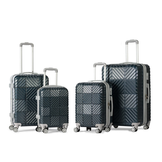 PETRA -Complete Luggage Set 4 Piece -ABS(Blue)