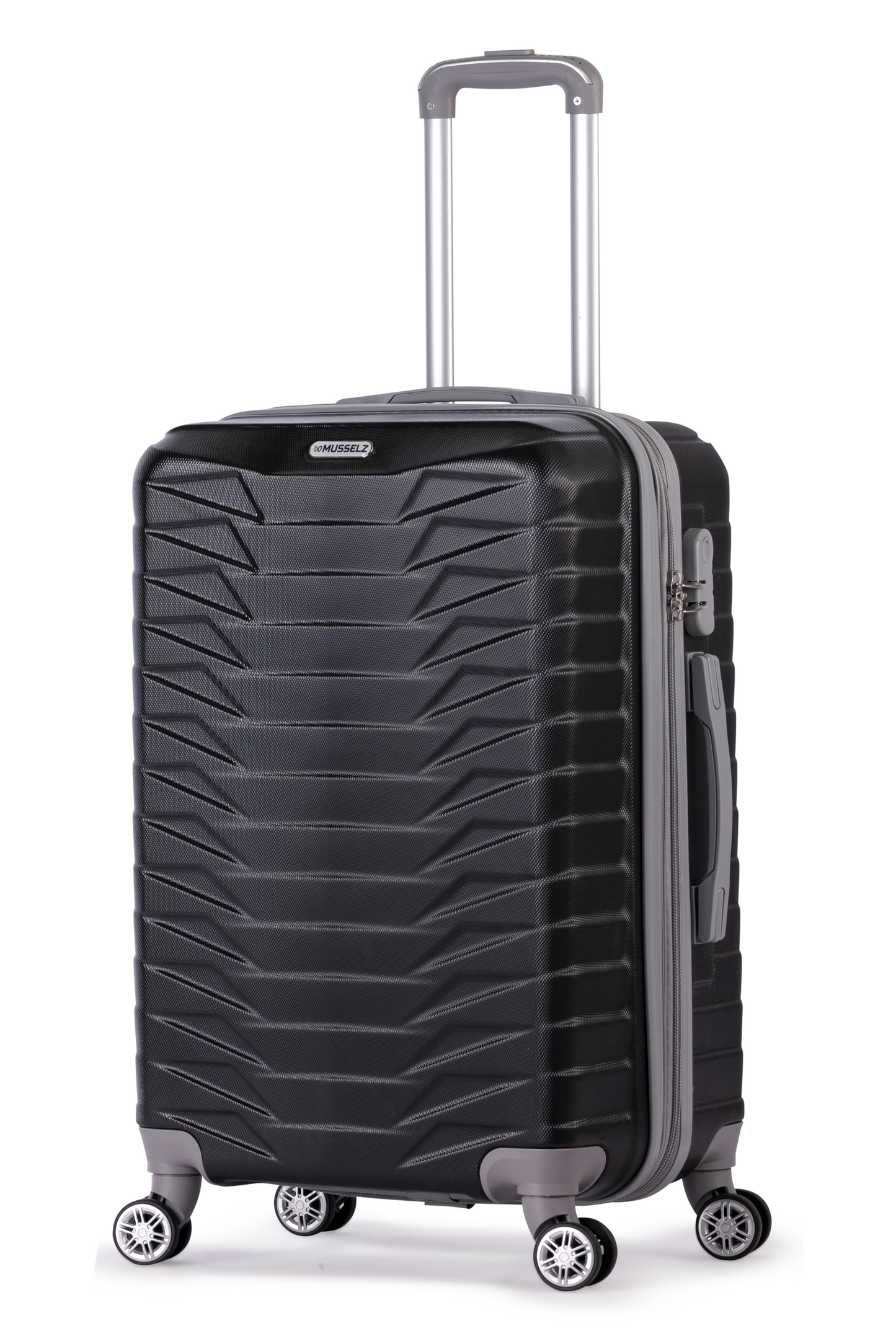 Luggage - LOUVRE- with spinner wheels - 68 cm - BLACK (medium)