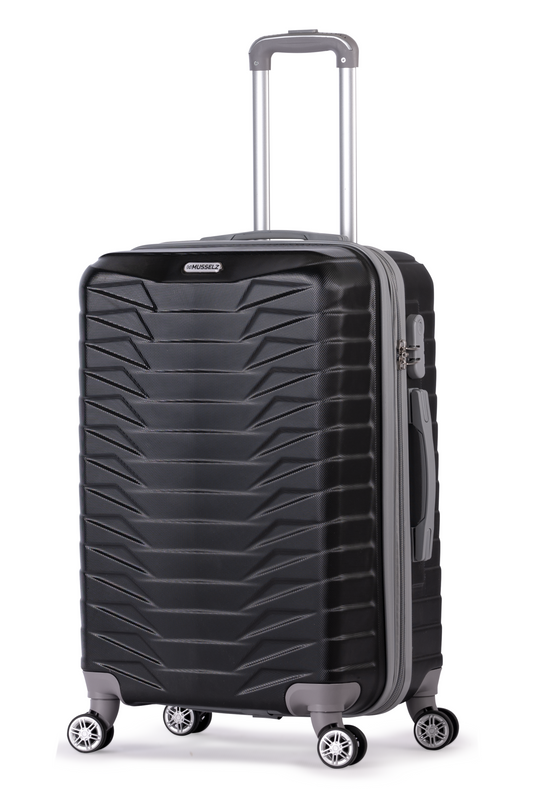 Luggage - LOUVRE- with spinner wheels - 68 cm - BLACK (medium)